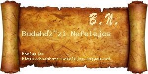 Budaházi Nefelejcs névjegykártya
